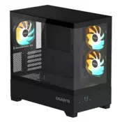 Gigabyte C201 PANORAMIC ATX RGB osvetljeno ohišje, črno