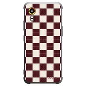 Silikonski črni ovitek za Samsung Galaxy XCover 7 - Checked Away