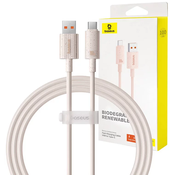 Baseus Fast Charging cable USB to USB-C Habitat Series 1m 100W (pink)