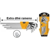 INGCO Torx imbus kljucevi u setu T10-T50 Cr-V HHK13092