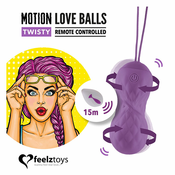 Vibro kroglice Motion Love Balls - Twisty