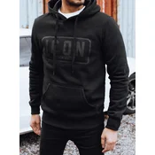 Črna pulover s kapuco ICON