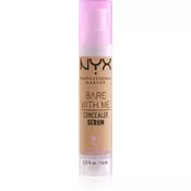 NYX Professional Makeup Bare With Me Concealer Serum vlažilni korektor 2 v 1 odtenek 07 Medium 9,6 ml