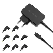Univerzalni napajalnik za prenosnik Qoltec 30W | Samodejni | Več vtičnic | 8 vtičnic