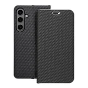 OEM Torbica LUNA Book Carbon za SAMSUNG S24 Plus, črna