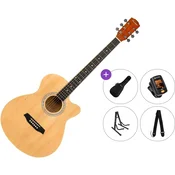 Pasadena PGC-10 Premium SET Natural Jumbo akusticna gitara