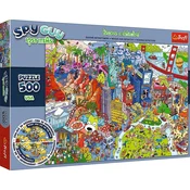 Trefl Puzzle Lost Items Spy Guy: Združene države Amerike 500 kosov