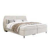 Boxspring krevet Stonecrest 110 (Wave 01) Bracni, Boxspring, Svijetlo smeda, 160x200, Tkanina, Basi a doghePodnicePodnice, 190x207x107cm