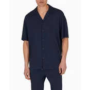 Emporio Armani za moške. EM000593_AF14107 Majica z mornarico (M), Priložnostno, Bombaž, Oblačila za plažo, Kratek rokav,