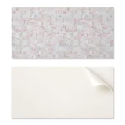 shumee Samolepilna vinilna plošča s potiskom za kopalnico 120x60 cm Mozaični vzorec kvadratov