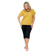 Queen 3/4 Plus Size Pajamas Mustard