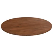 Okrugla stolna ploca tamnosmeda O 80x1,5cm tretirana hrastovina