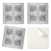 shumee Dekorativne vinilne ploščice z vzorcem in simetričnimi ornamenti 20x20x20 cm