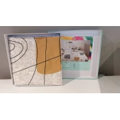 Tac Set posteljine Edna, 100x200cm, Belo-bež