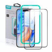 ZAŠČITNO STEKLO ESR TEMPERED GLASS 2-PACK IPHONE 15 PRO BLACK