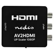 NEDIS pretvarac miješanog videa u HDMI/3x RCA/crni