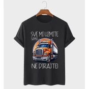 MAFIMI Muška majica Sve mi uzmite samo kamion ne dirajte, Crna