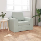Krevet na razvlacenje Svijetlo siva 98 x 71 x 83 cm Baršun