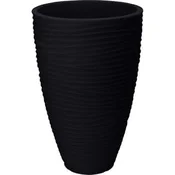 ProGarden Lonec za rože KO-Y54201720 zunanja rebrasta 40 cm antracitna