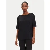 BOSS Zgornji del pižame Sheen 50545569 Črna Relaxed Fit