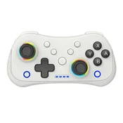 BLACKBIRD Brezžični Bluetooth krmilnik za Nintendo Switch/Android/iOS/PC – bel RGB