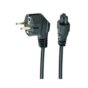 E-GREEN Kabl naponski za laptop - Detelina, premijum 3x1.5mm, 1.8m crni