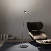 Top Light Puk! 80 talnih LED leč prozorno/matno antracitno/kromno - Dnevna soba/jedilnica - Sodobni - antracit mat, krom - Kovina
