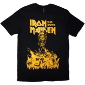 Iron Maiden Majica Est. 1975 Holy Smoke Jumbo Yellow Unisex Black S