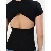 Mohito - Bluza z odprtim hrbtom - črna