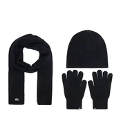 Quiksilver Set kapa, šal in rokavice CWBEO-QS-SM346-001-AW26 Mornarsko modra