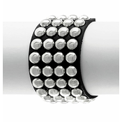 Zapestnica BLACK SNAKE ROUND RIVETS 4 ROWS - LSF1 91
