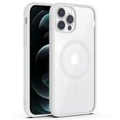 Hibridni ovitek PastelMag z magnetom MagSafe za iPhone 15 Pro Max - white