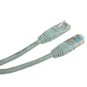 Mrežni LAN kabel UTP crossover patchcord, Cat.5e, RJ45 muški - RJ45 muški, 5 m, neoklopljen, križani, sivi, za spajanje 2 racunala, ekon