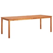 Vidaxl Vrtna miza 215x90x74 cm trden akacijev les