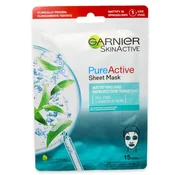 Garnier skin active pure opacifying tea tree sheet mask