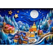 Alipson Puzzle - Puzzle Zimska pokrajina - 1 000 kosov