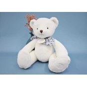 Plyšový medvedík LOurs Doudou Bear White Doudou et Compagnie biely 25 cm od 0 mes DC4160