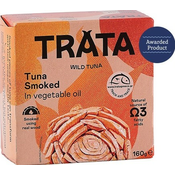 TRATA Tuna dimljena v rastlinskem olju 160 g