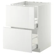METOD / MAXIMERA Pod.ormaric sudop. i 2front/2fioke, bela/Ringhult bela, 60x60 cm