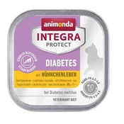 Animonda Mokra mačja hrana Integra Protect - Adult Diabetes, 100 g - Piščančja jetra