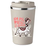 shumee Vrhunska termo skodelica s potiskom NO MY PROBLEM LAMA za kavo 350 ml KT_092