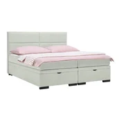 Boxspring Krevet Ethan 180/200 cm , sivo-bela