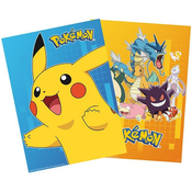 GB eye Pokémon Set plakatov Barvni liki 2 kosa