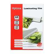 Žepki A4 za plastificiranje Optima (216x303 mm), 100 mic, 100 kosov