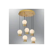 Opviq luster Glason 4124Y-6A, LED 46 W, zlatni