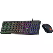 Genius Tastatura i miš Scorpion KM-GX6 Gaming RGB USB US, Crna