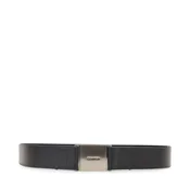 Ženski pas Calvin Klein Logo Plaque Elasticated Belt 3.0 K60K612931 Črna