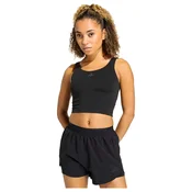 Ženska brezrokavna majica adidas 3 Stripes Studio All Me Light Support Tank Black XS