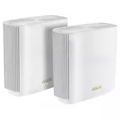 ASUS ZenWiFi XT9 AX7800 Tri-band Mesh WiFi 6 System 2-pack White