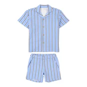Lindex Komplet svetlo modra/črna/bela